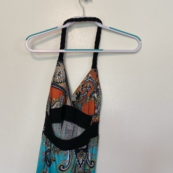 123 stunning rope neck maxi dress medium - Picture 7 of 10